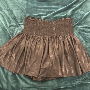 Queen of Sparkles black snakeskin swing shorts. Worn one to two times.